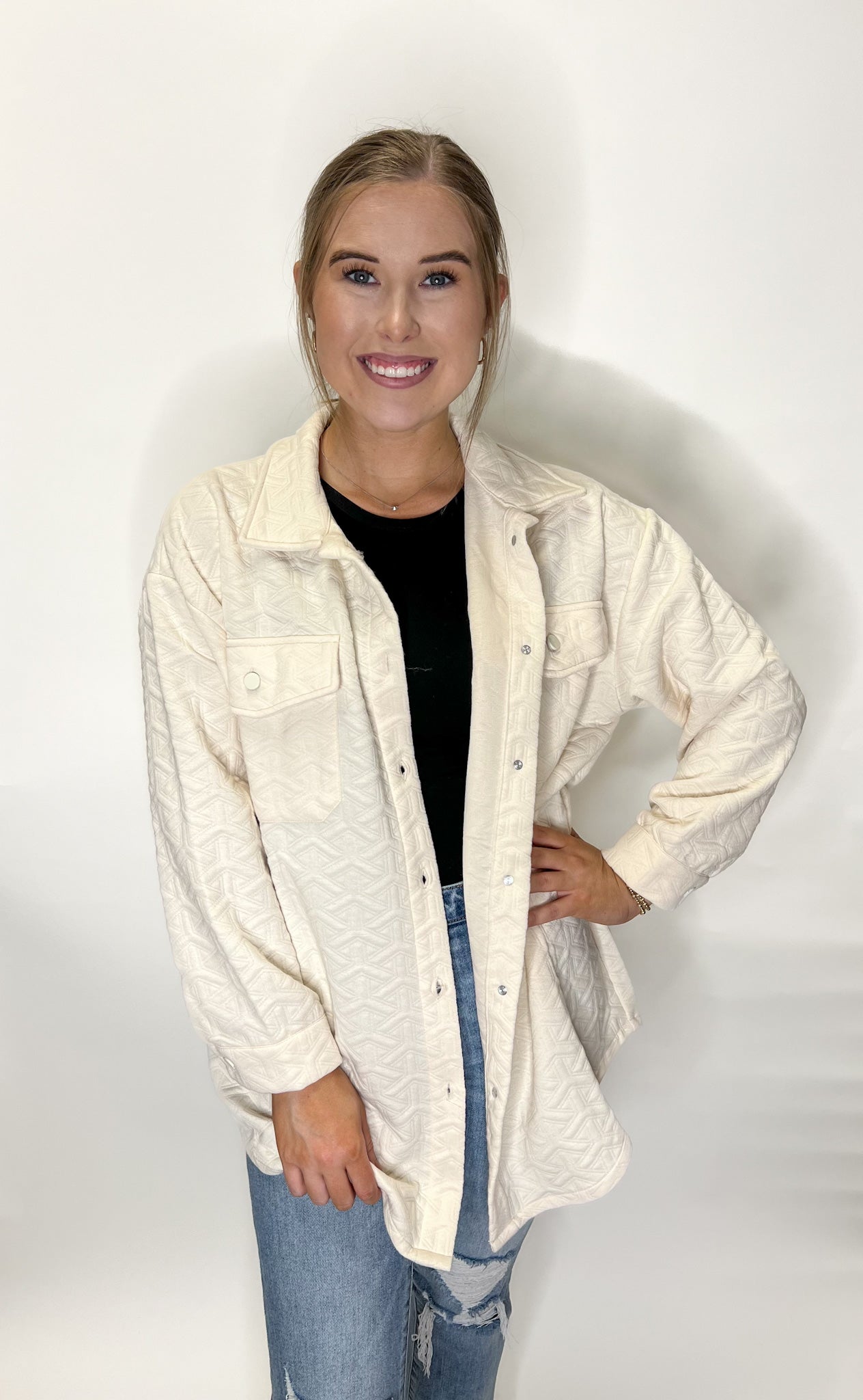 Simply Southern Quilted Shacket - Vanilla – Uniquely Southern Boutique ...