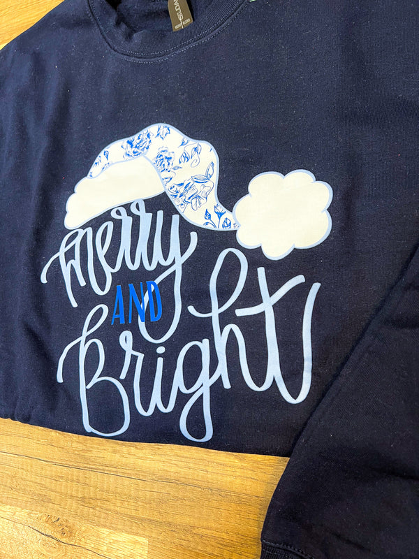 Blue Merry & Bright Sweatshirt