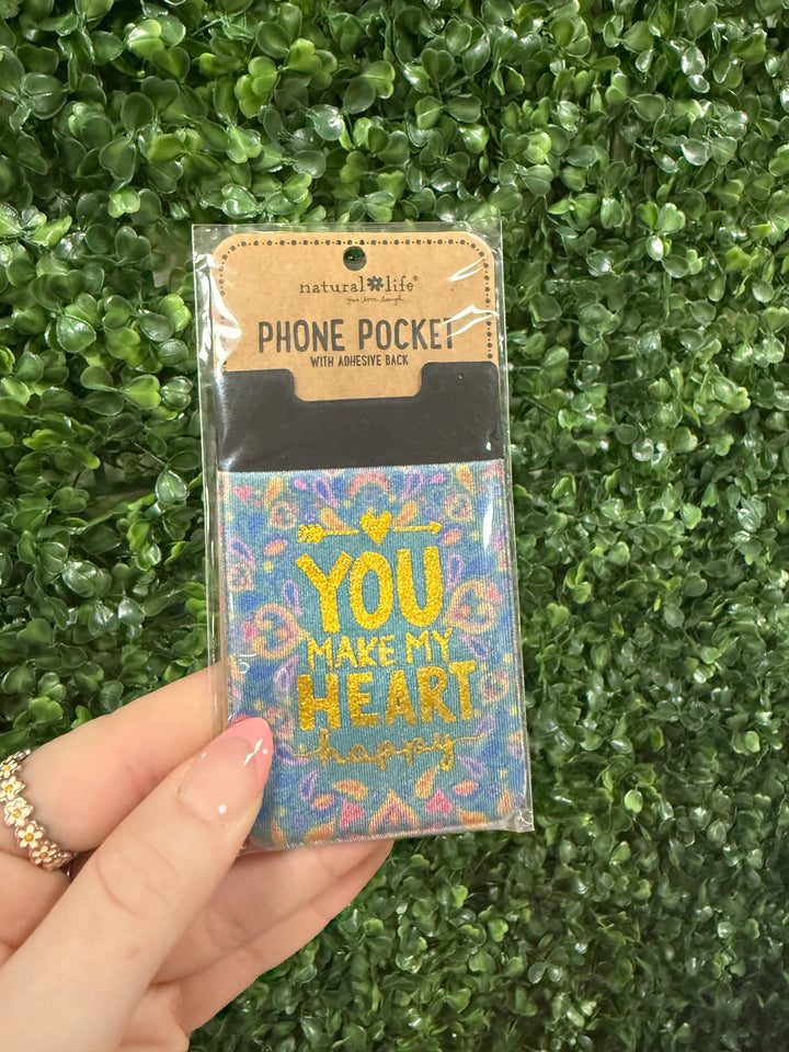 Natural Life Phone Pocket / With Quotes