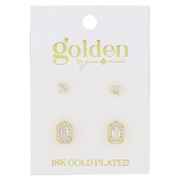 Birthstone Stud Earrings Set