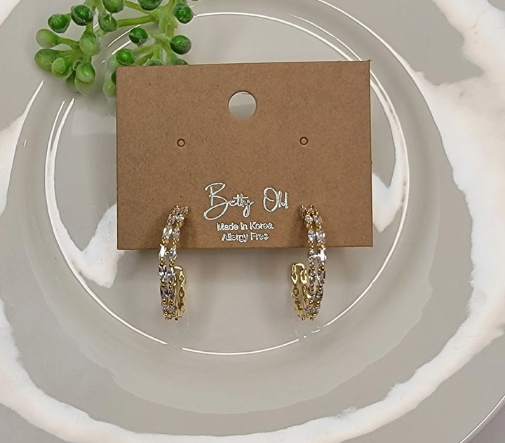 Makenzie Diamond Hoop Earrings