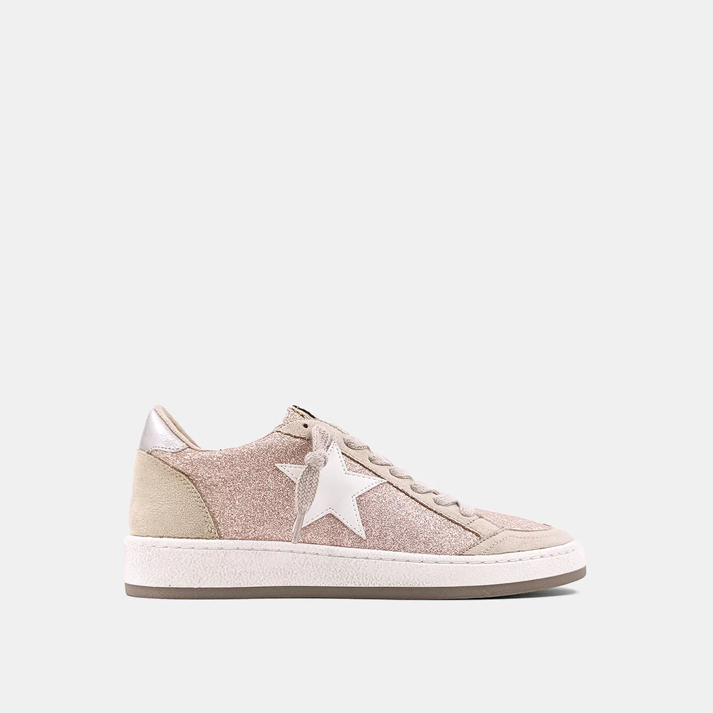 Paz Champagne Glitter Sneakers