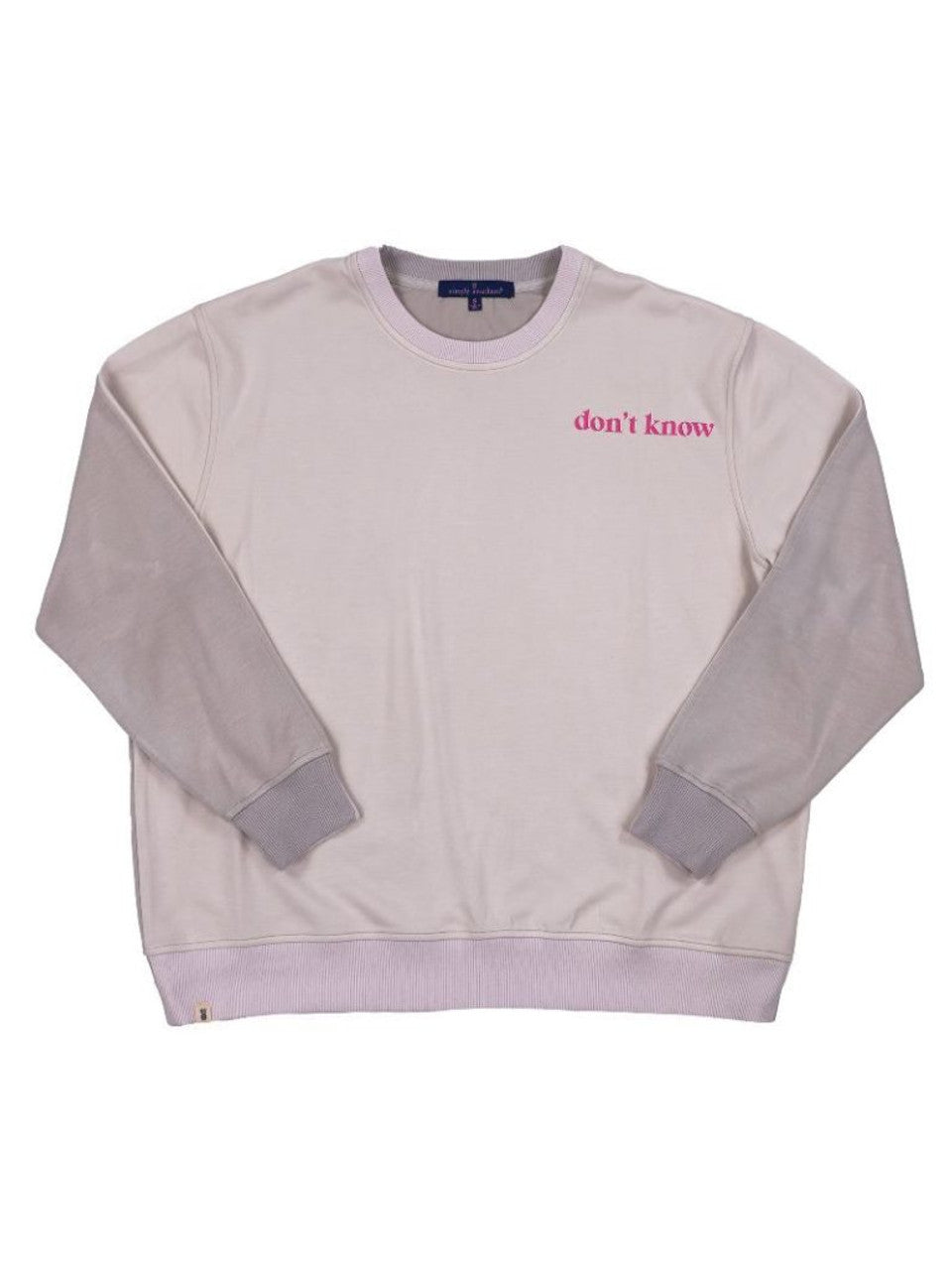 Simply Southern Don't Know Don't Care Color Block Pullover