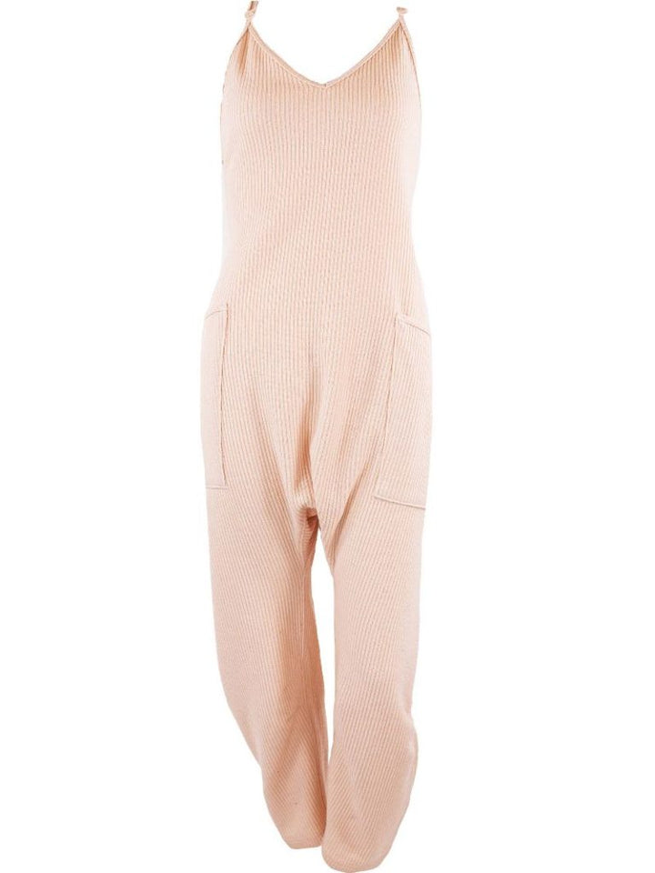 Simply Southern Knit Jumpsuit - Cream