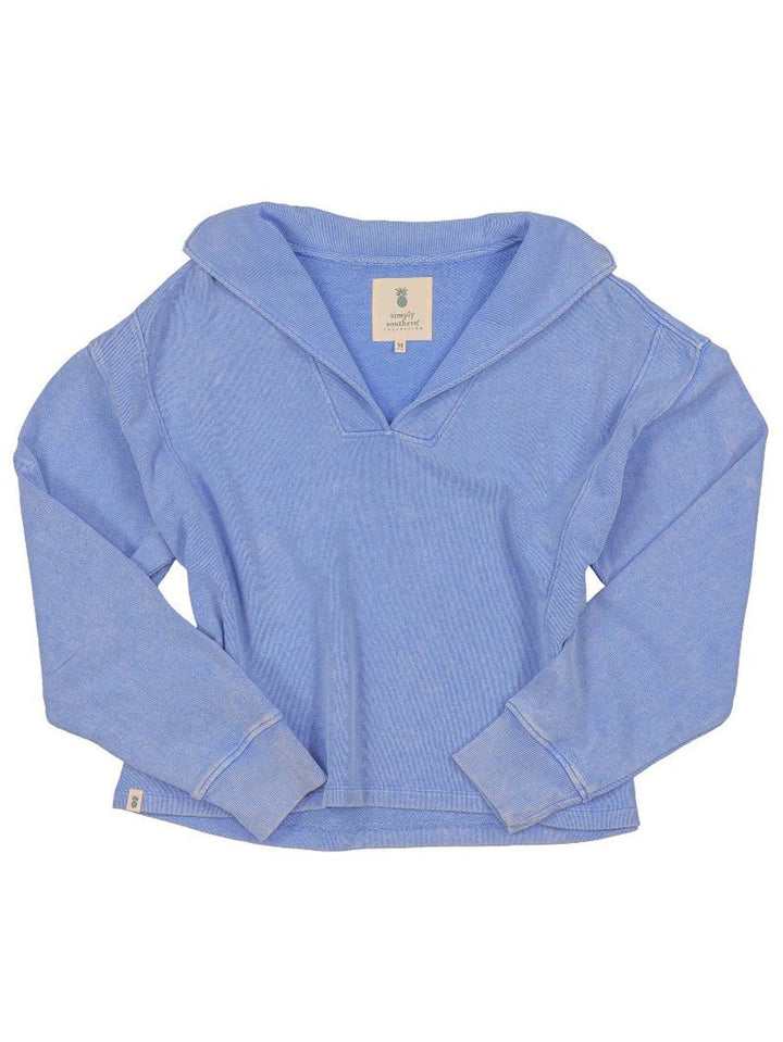 Simply Southern Pullover - Dusty Blue