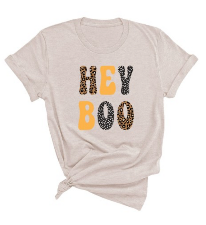 Leopard Hey Boo T-Shirt