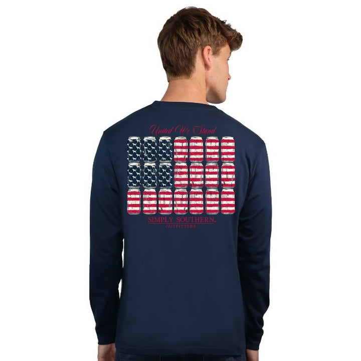 Men's American Flag Beer T-Shirt