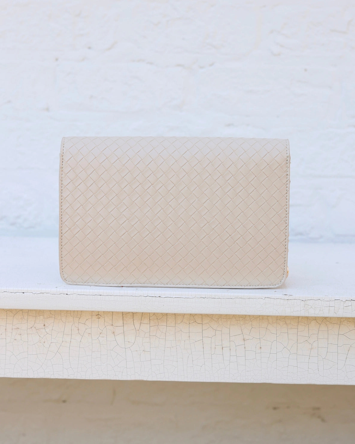 Bryn Clutch/Crossbody Woven| Almond