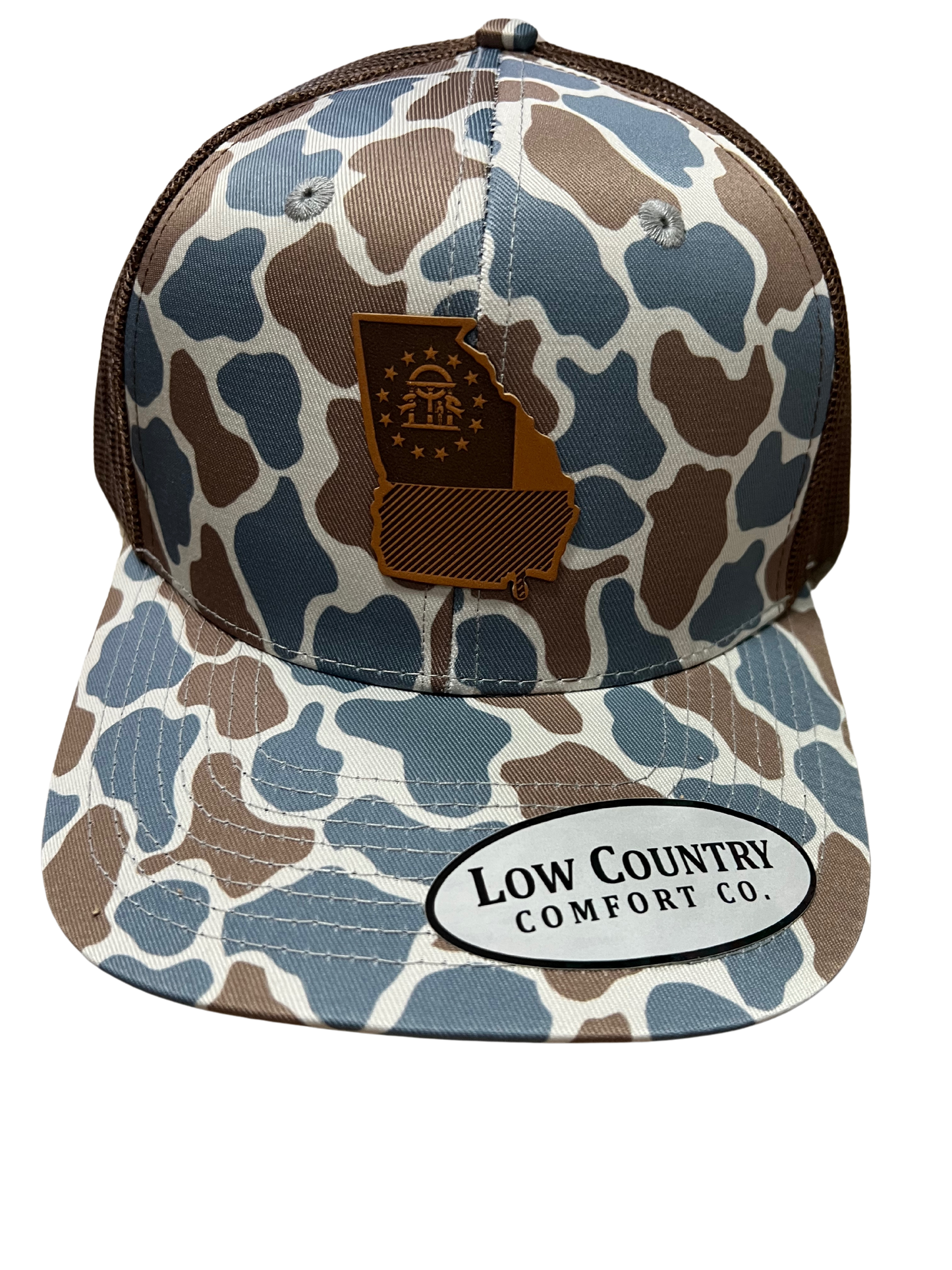 Camo GA Flag Patch Hat