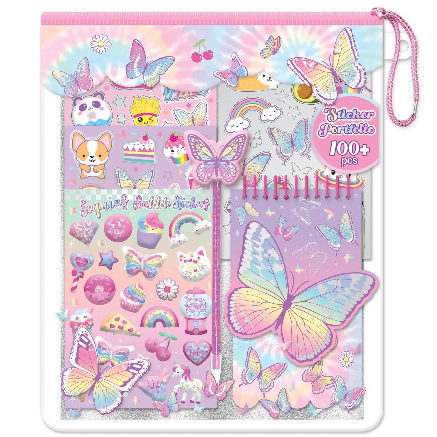 Tie Dye Butterfly Sticker Book