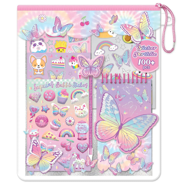 Tie Dye Butterfly Sticker Book