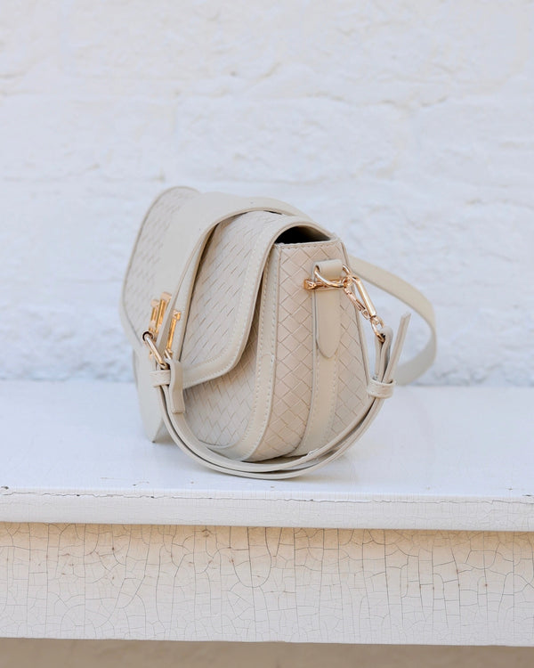 Griffin Crossbody Bag| Almond