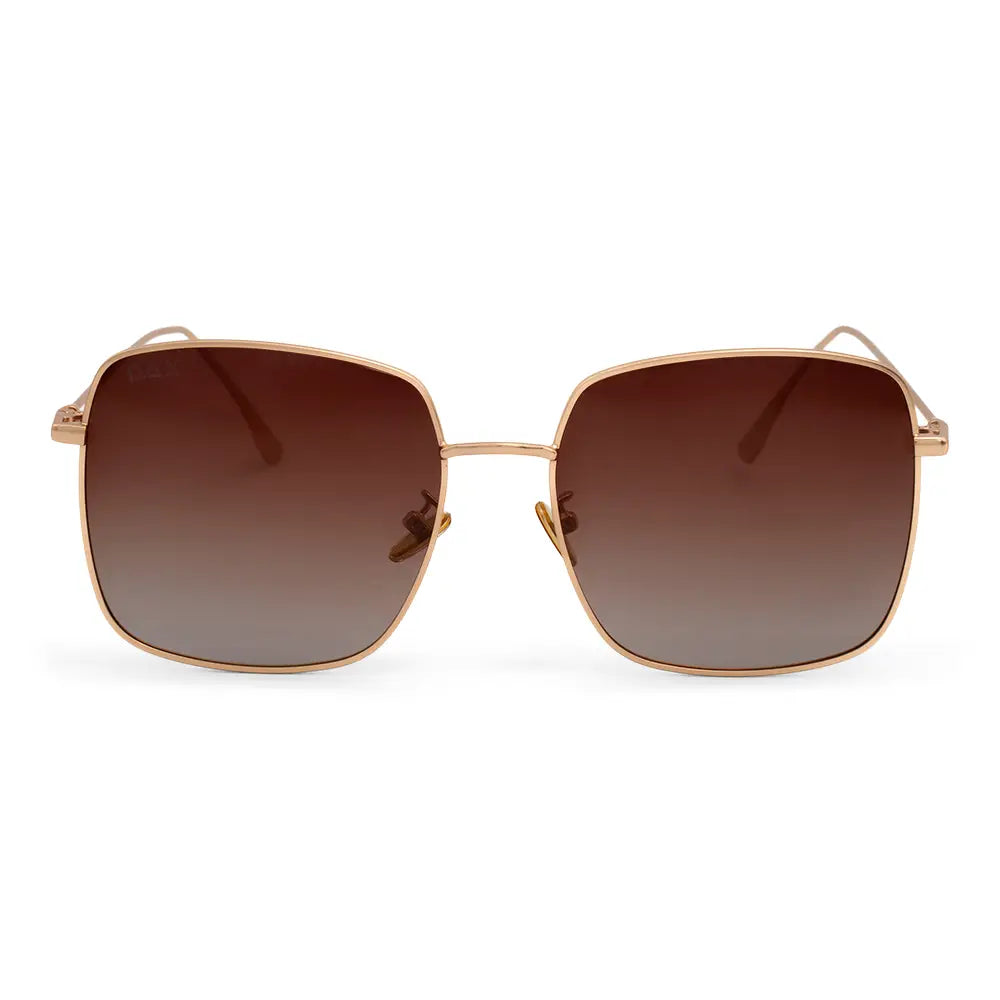 Saint - Women's Polarized Oversized Square Sunglasses| Brown