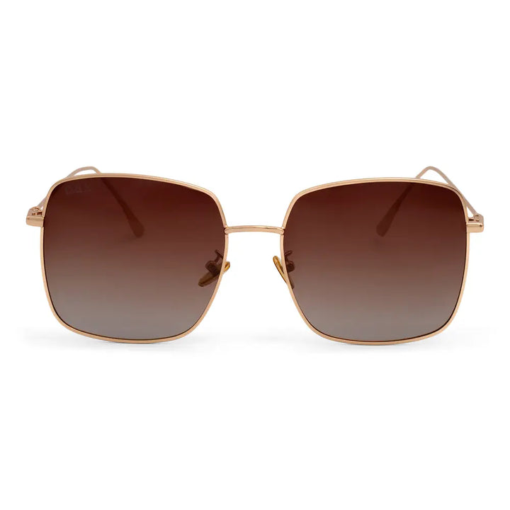 Saint - Women's Polarized Oversized Square Sunglasses| Brown