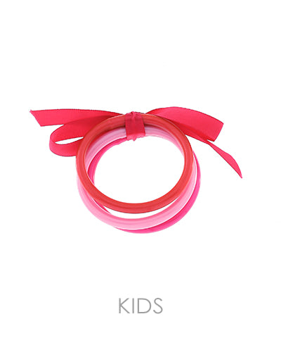 Pink Multi Jelly Bangle Bracelet- Kids