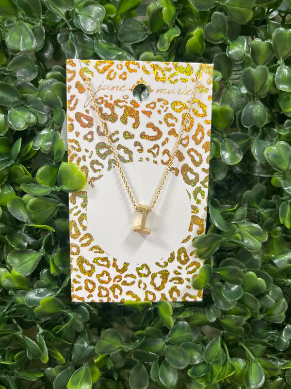 Gold Initial necklace