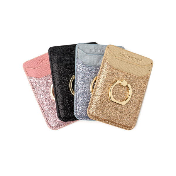 Glitter Bomb Ring Cling Cardholder