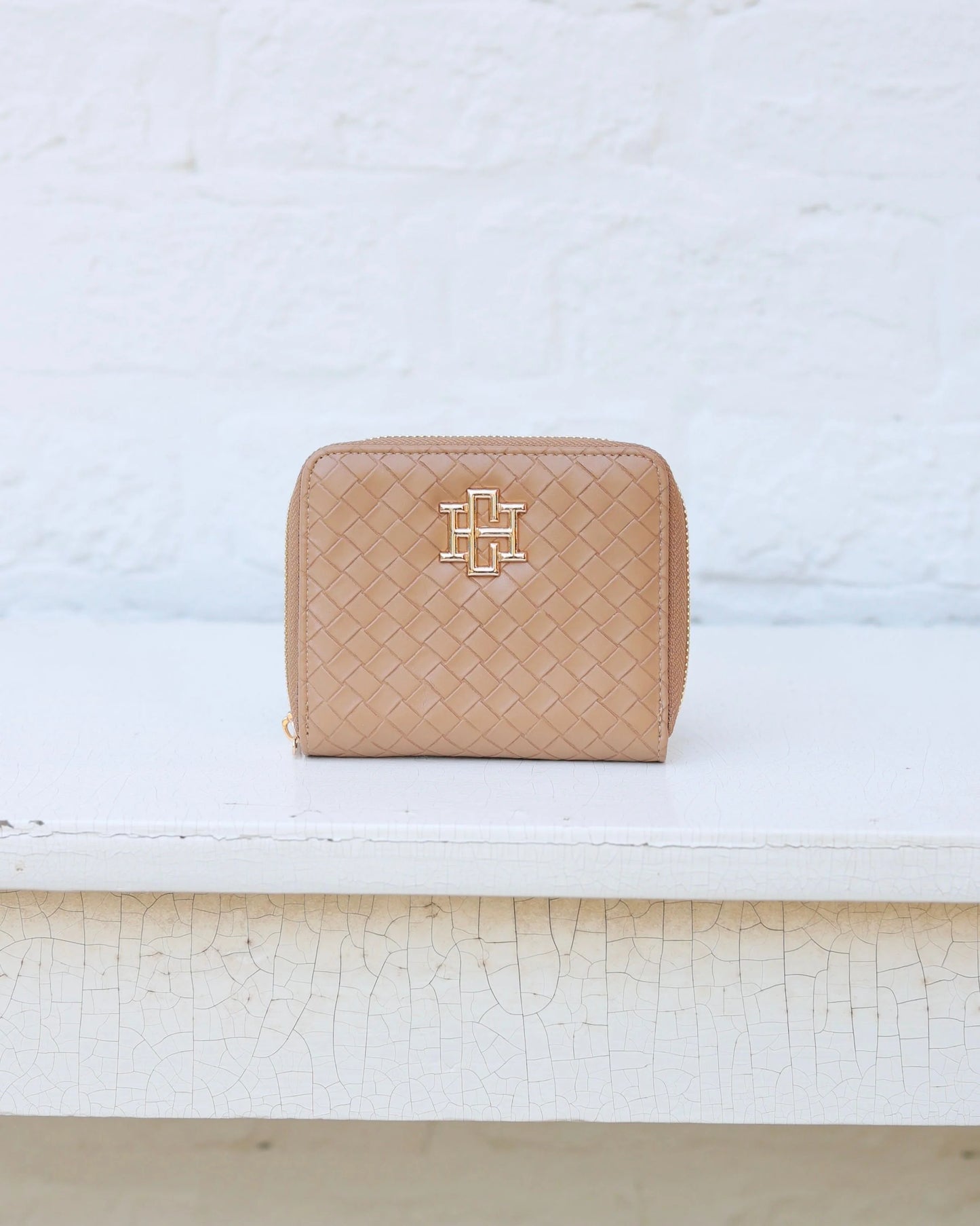 Blakely Wallet|Woven Tan