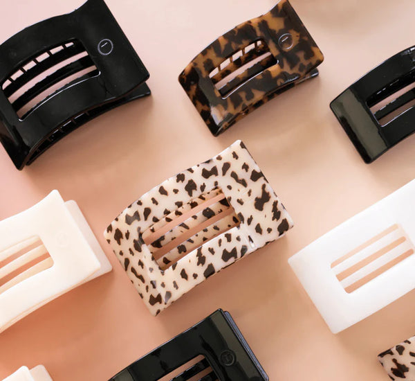 Small Flat Rectangle Hair Clip | Teleties