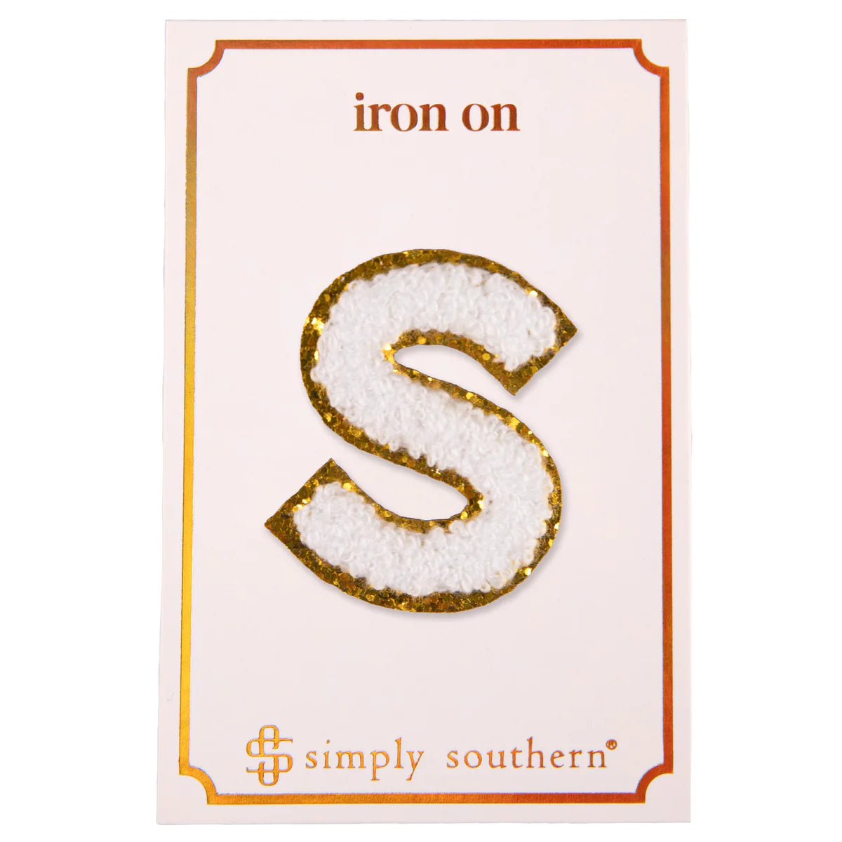 White Iron On Letter Patches – Uniquely Southern Boutique & Gift