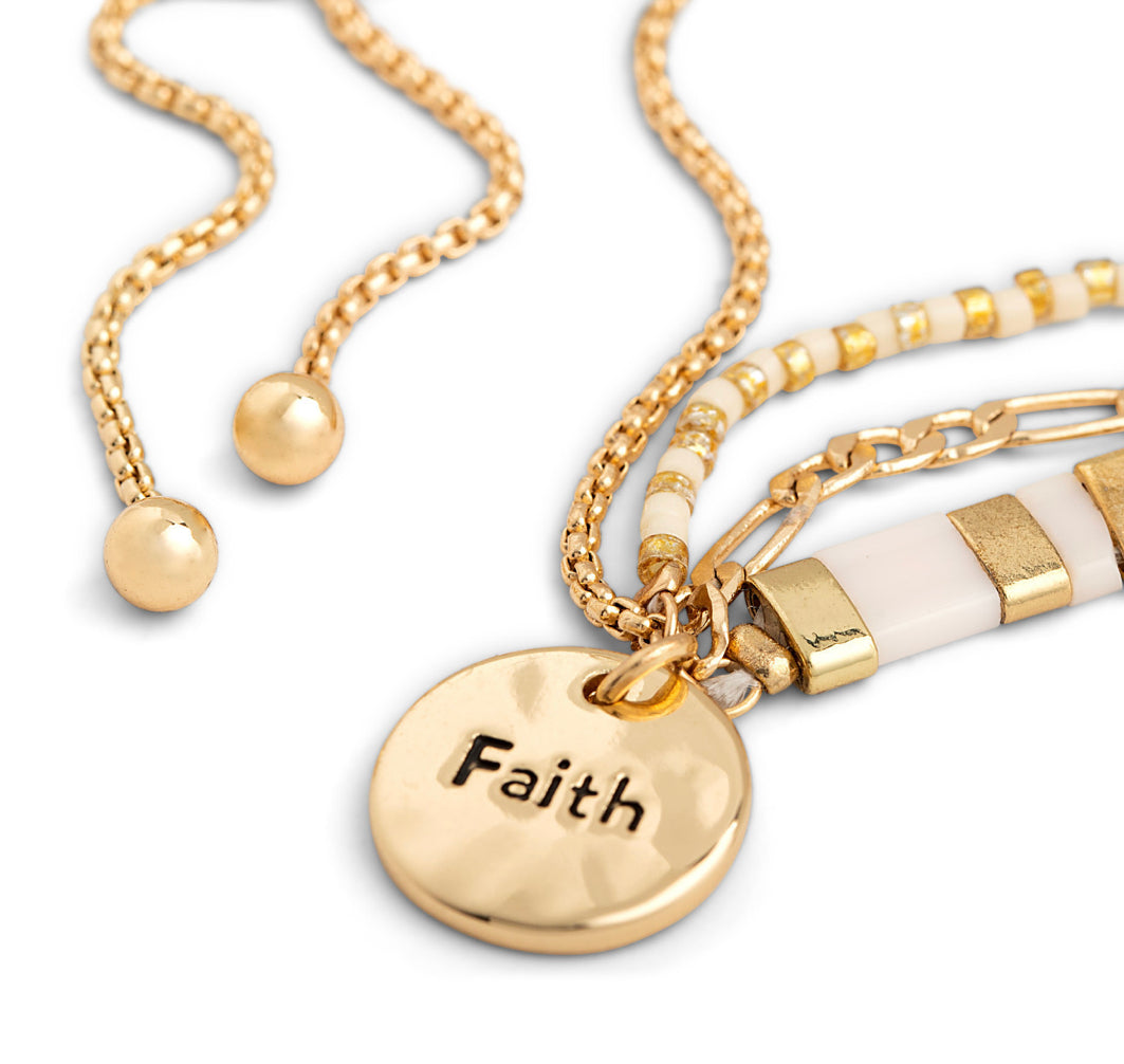 “Faith” Your Journey Tile Adjustable Bracelet