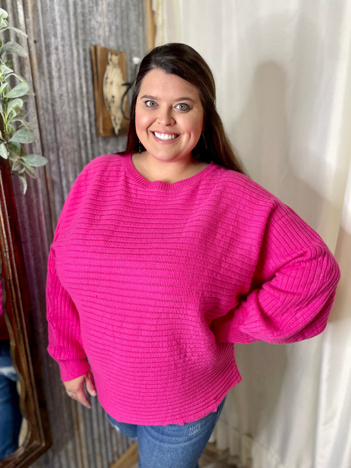 Tickle Me Pink Sweater - 2XL