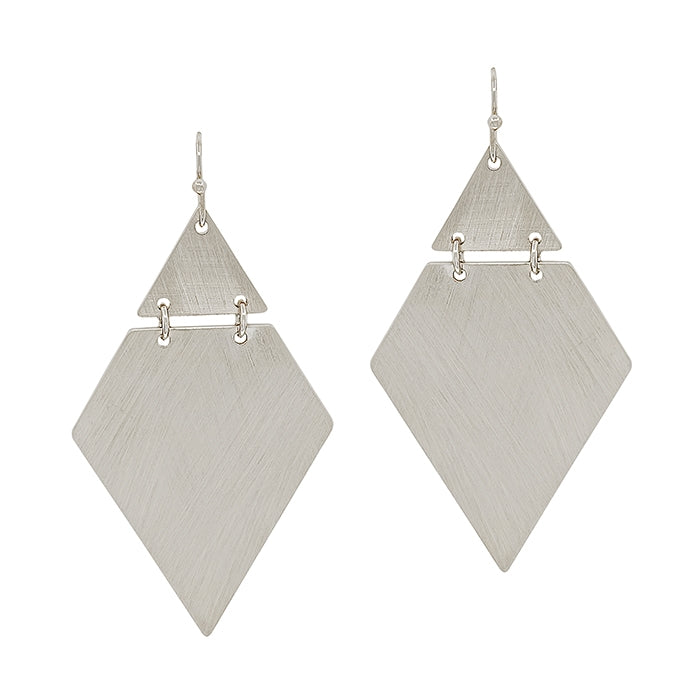 Matte Triangle Geometric Earrings