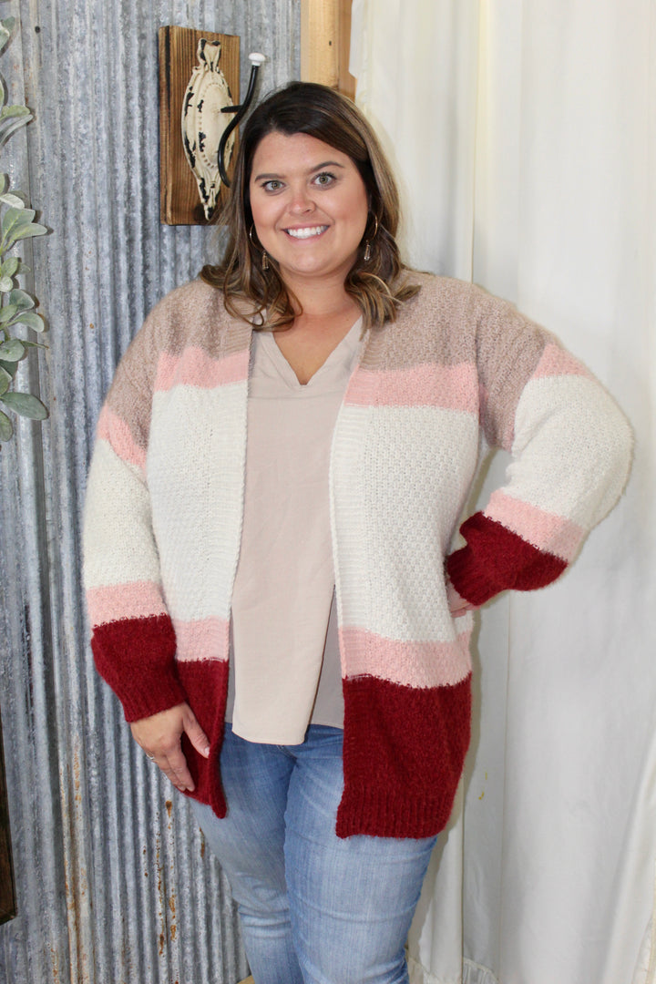 Color Block Cardigan