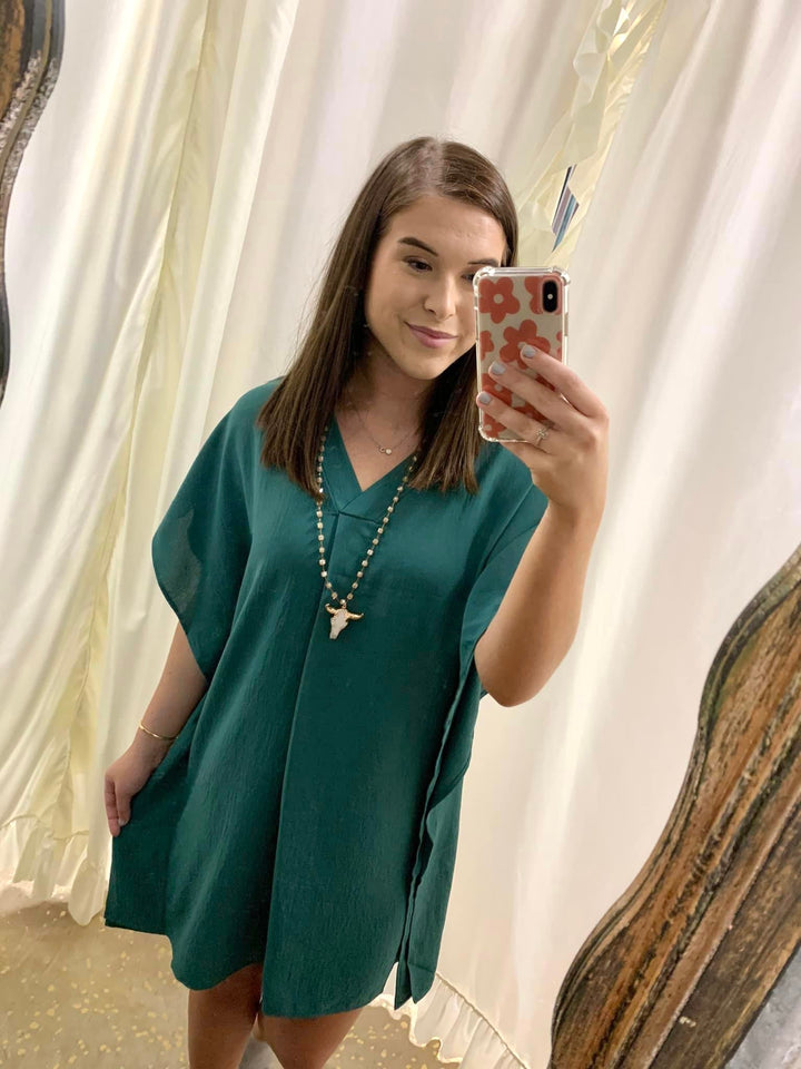 Jade V Neck Shift Dress