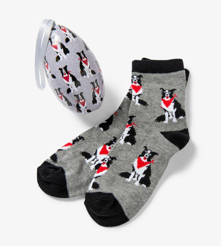 Country Dog Kids Socks In Eggs