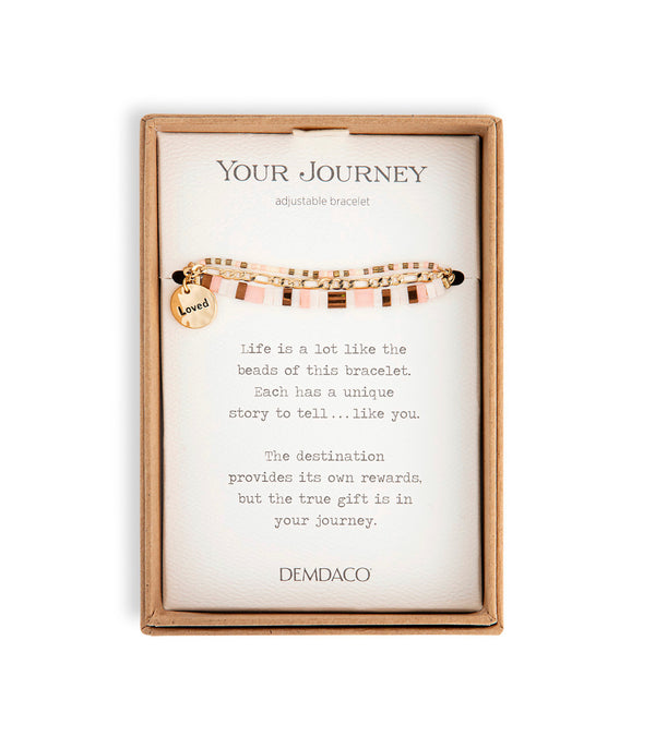 “Loved” Your Journey Tile Adjustable Bracelet