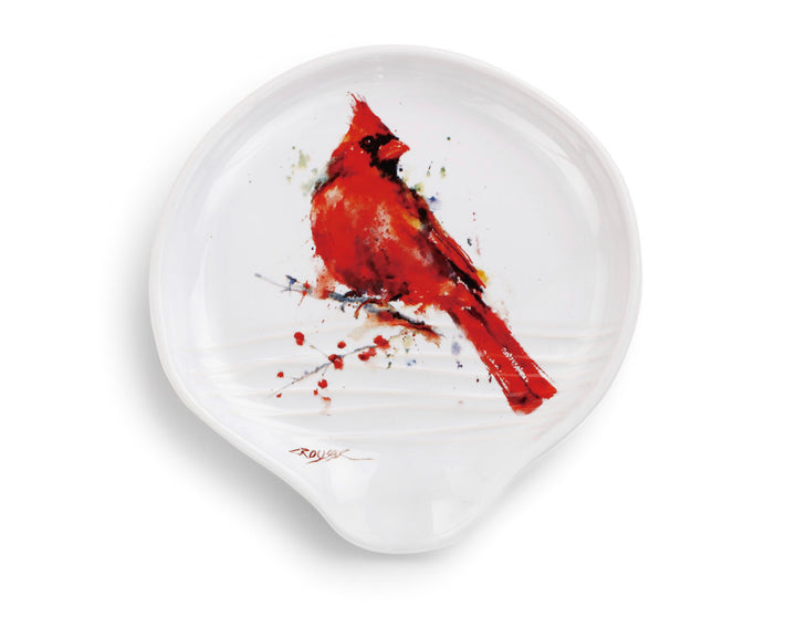 Cardinal spoon rest