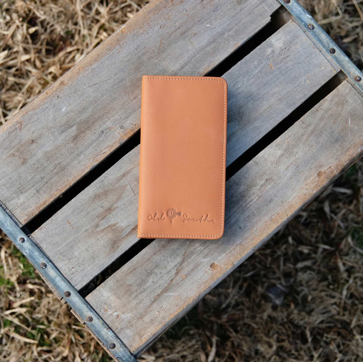 Leather Checkbook Wallet