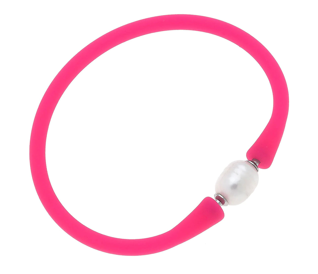 Bali Freshwater Pearl Silicone Bracelet