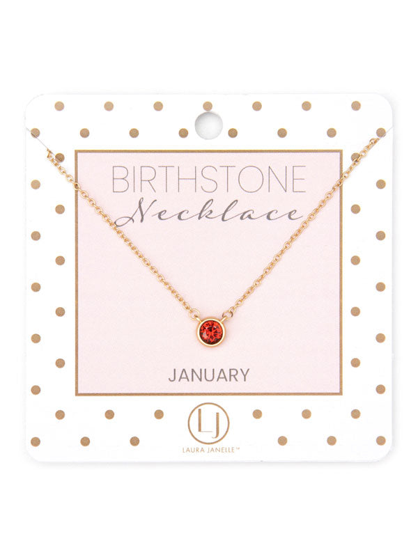 DAINTY BIRTHSTONE NECKLACE