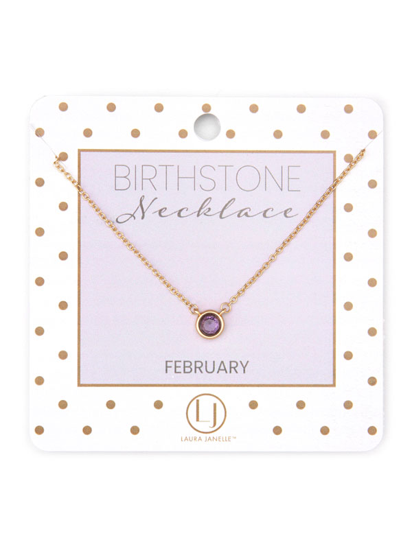 DAINTY BIRTHSTONE NECKLACE