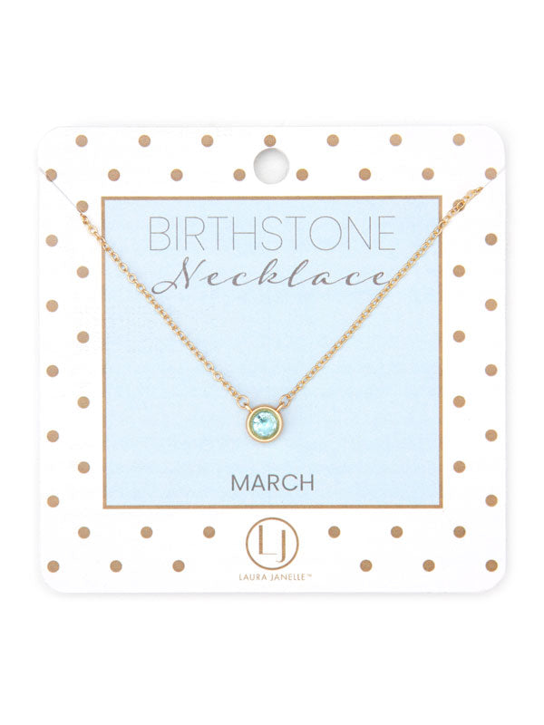 DAINTY BIRTHSTONE NECKLACE