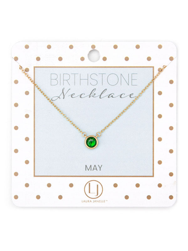 DAINTY BIRTHSTONE NECKLACE