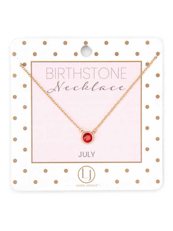 DAINTY BIRTHSTONE NECKLACE