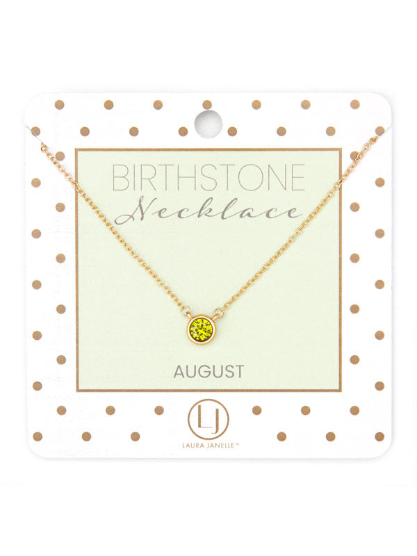 DAINTY BIRTHSTONE NECKLACE