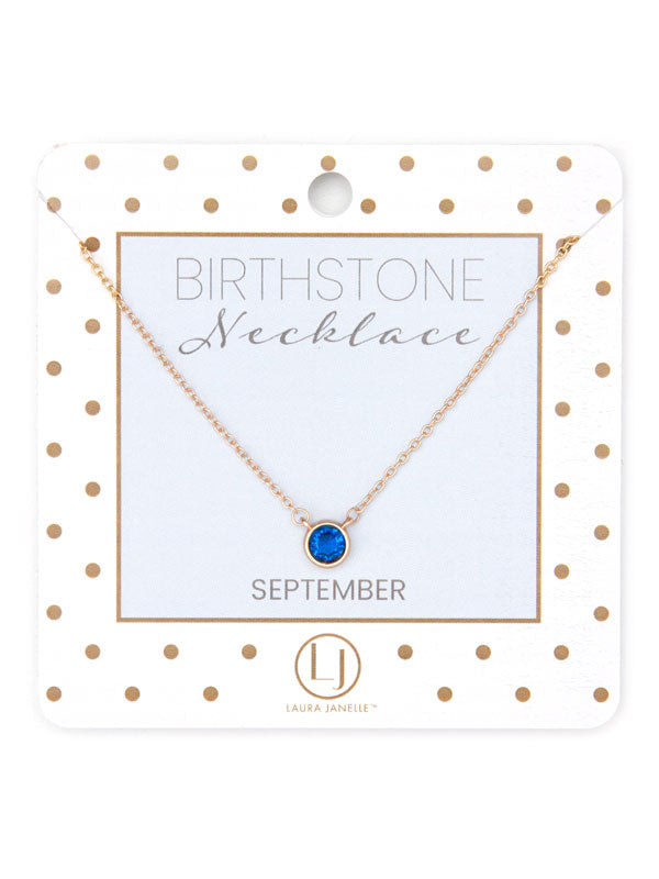 DAINTY BIRTHSTONE NECKLACE