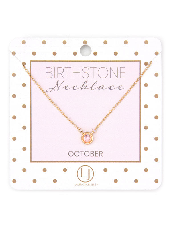 DAINTY BIRTHSTONE NECKLACE