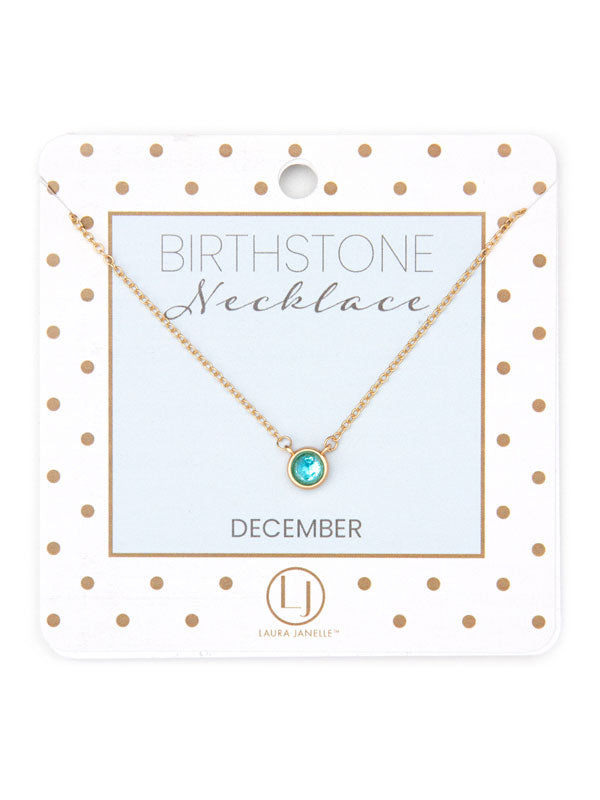 DAINTY BIRTHSTONE NECKLACE