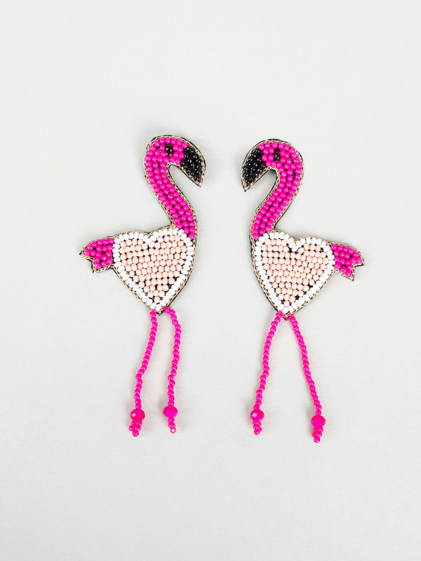 Love & Flamingo Earrings