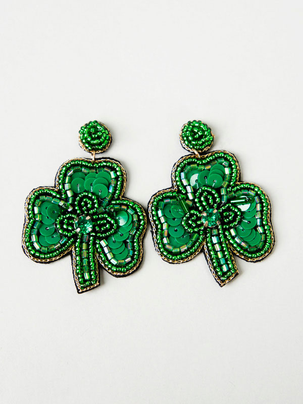 3 Leaf Clover Earrings