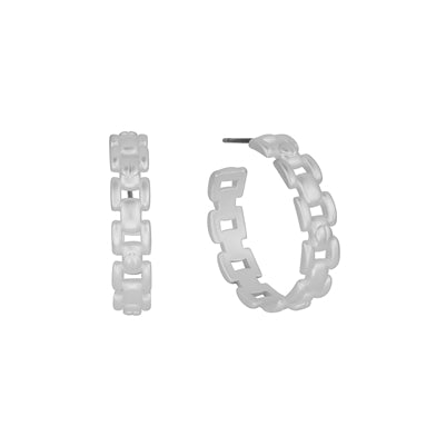 Open Chain Hoop Earring