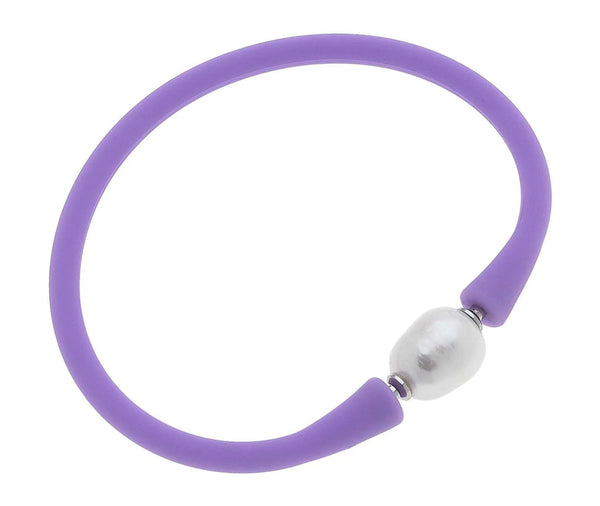 Bali Freshwater Pearl Silicone Bracelet