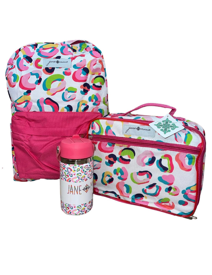 Multi Cheetah Back to School Set