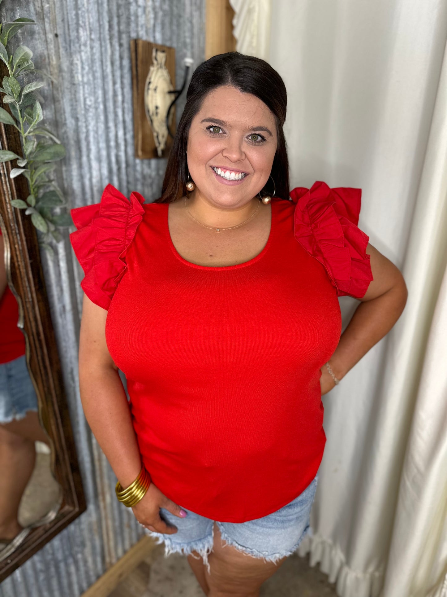 Red Hot Top-Curvy