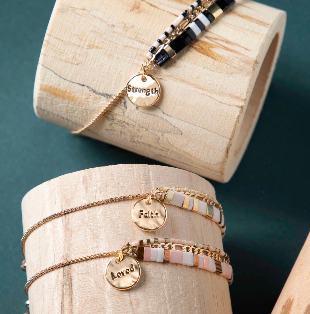 “Faith” Your Journey Tile Adjustable Bracelet